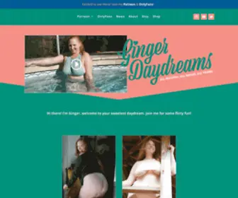 Gingerdaydreams.com(Ginger Daydreams) Screenshot
