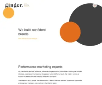 Gingerdesign.ca(The Ginger Agency) Screenshot