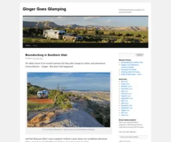 Gingergoesglamping.com(Ginger Goes Glamping) Screenshot