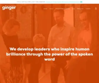 Gingerpublicspeaking.com(Ginger Leadership Communications) Screenshot