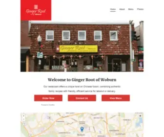 Gingerrootwoburn.com(Order Online for Takeout / Delivery. Here at Ginger Root Of Woburn) Screenshot