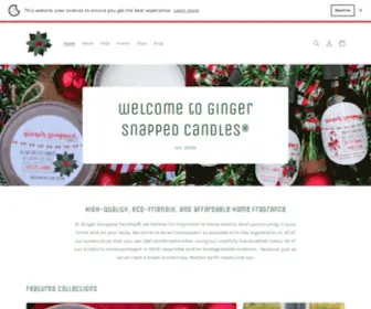 Gingersnappedcandles.com(Ginger Snapped Candles) Screenshot