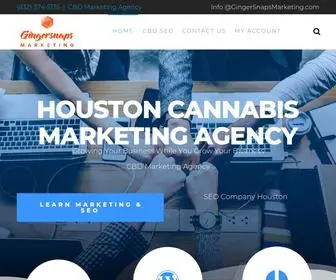Gingersnapsmarketing.com(Houston Cannabis Marketing Agency) Screenshot