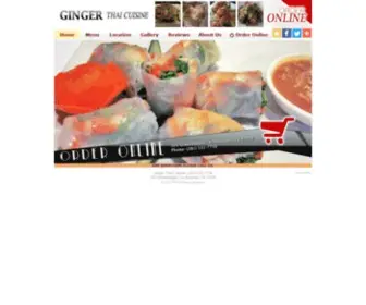 Gingerthaicuisinetx.com(Ginger Thai Cuisine) Screenshot