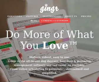 Gingrapp.com(Pet Business Software for Groomers) Screenshot