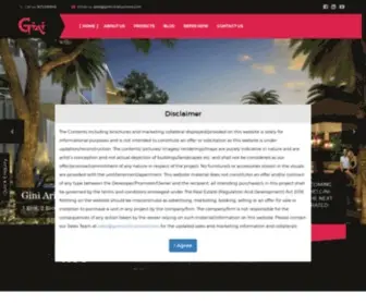 Giniconstructions.com(Gini Construction) Screenshot
