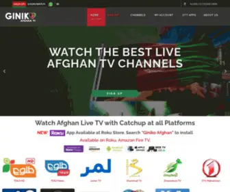 Ginikoafghan.com(Afghan Live TV Channels with DVR on Roku) Screenshot