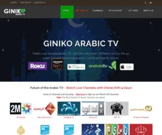 Ginikoarabic.com(Giniko Arabic TV) Screenshot