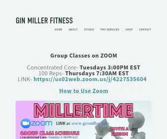 Ginmiller.com(Gin Miller Fitness) Screenshot