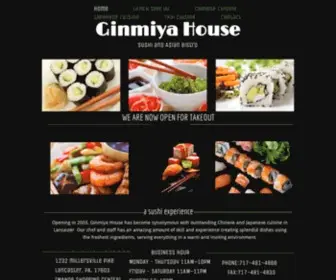 Ginmiyahouse.net(Sushi Restaurant) Screenshot