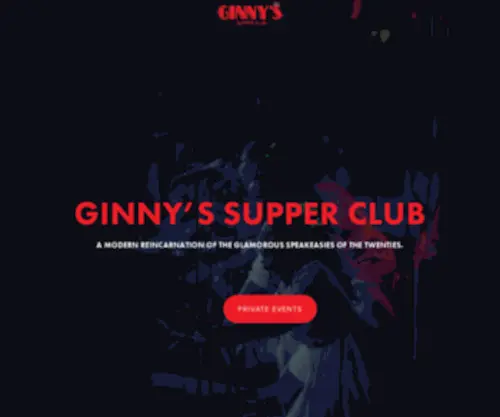 Ginnyssupperclub.com(Ginny’s) Screenshot