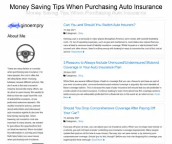 Ginoempry.com(Since lowering car insurance costs) Screenshot