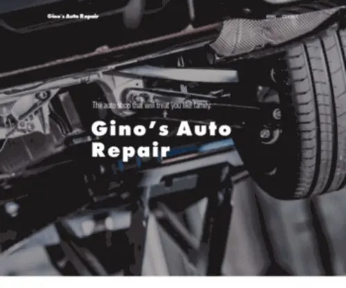 Ginosautorepair.com(Gino's Auto Repair) Screenshot