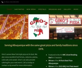 Ginosnystylepizza.com(Gino's NY Style Pizza) Screenshot