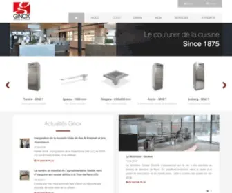 Ginoxgroup.com(Ginox Swiss Kitchen) Screenshot