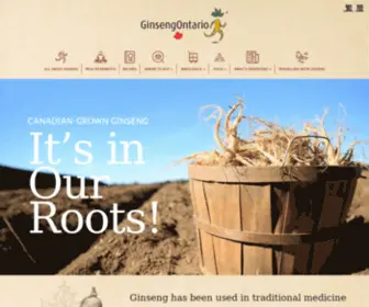 Ginsengontario.com(Ontario Ginseng Growers Association) Screenshot