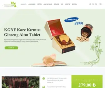 Ginsengtablet.com(KGNF ve NongHyup Kore Ginseng Ürünleri) Screenshot