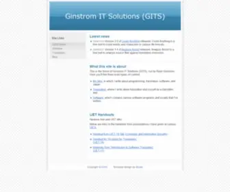 Ginstrom.com(This domain) Screenshot