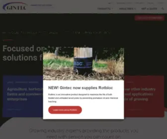 Gintec.ca(Gintec Shade Technologies) Screenshot