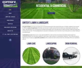 Ginterslawnandlandscape.com(Ginter’s Lawn & landscape) Screenshot