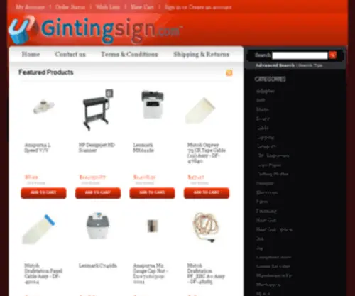 Gintingsign.com(PT GINTING SIGN) Screenshot