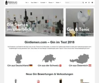 Gintlemen.com(Der Gin Blog) Screenshot