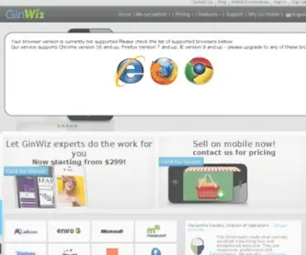 Ginwiz.com(Convert Website to Mobile) Screenshot