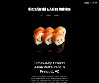 Ginzasushiandasiancuisine.com(Asian Restaurant) Screenshot