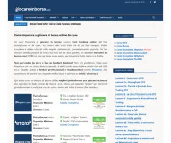 Giocareinborsa.com(Giocare in borsa online) Screenshot