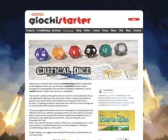 Giochistarter.it(Giochistarter Website) Screenshot