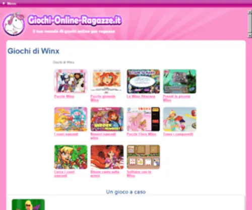 Giochiwinx.net(Giochi Winx) Screenshot