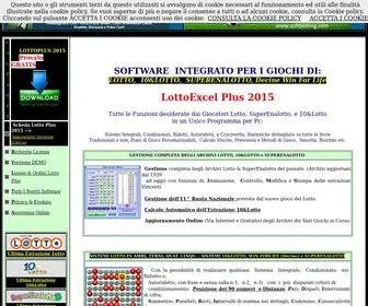 Giocodellottoesuperenalotto.it(Software per il Gioco del Lotto) Screenshot