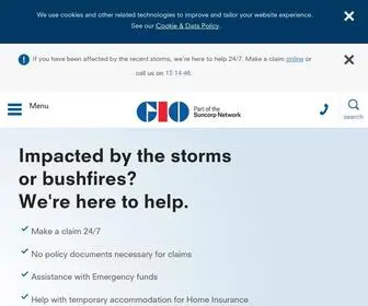 Gio.com.au(Insurance Quotes for Home) Screenshot