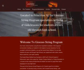 Giocosostrings.com(Giocoso String Program) Screenshot