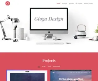 Giogadesign.com(Front-End Developer, personal website) Screenshot