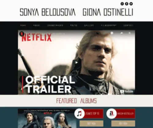 Gionaostinelli.com(Official website for composers Sonya Belousova & Giona Ostinelli) Screenshot