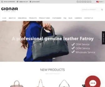 Gionar.com(Leather Handbag Factory) Screenshot