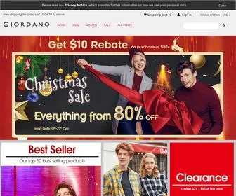 Giordano.com(GIORDANO 佐丹奴 BSX 网上商店 网站 2011秋季新品 2011秋季新品上市 热销) Screenshot