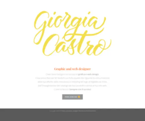 Giorgiacastro.com(Graphic and web designer) Screenshot
