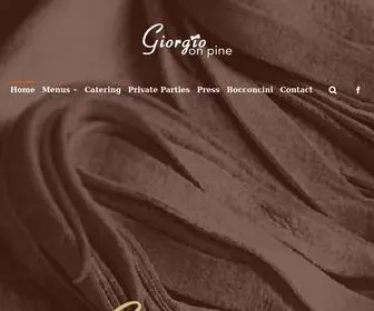 Giorgioonpine.com(Giorgio on Pine) Screenshot