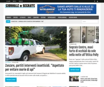 Giornaledisegrate.it(Giornale di Segrate è il periodico d'informazione locale della città di Segrate) Screenshot