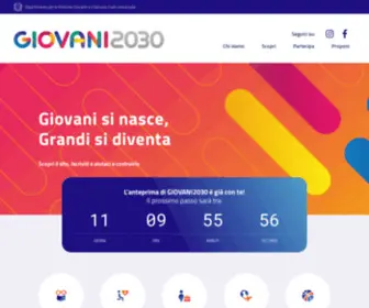 Giovani2030.gov.it(Giovani 2030) Screenshot