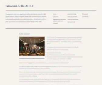 Giovanidelleacli.com(Giovani delle ACLI) Screenshot