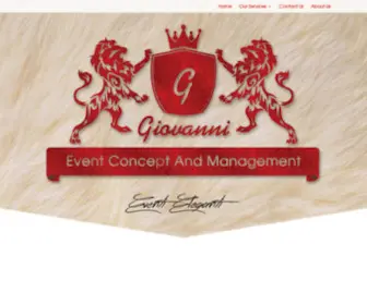 Giovanni-Events.com(Giovanni Events) Screenshot