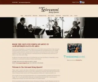 Giovanniquartet.com(The Giovanni String Quartet) Screenshot