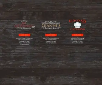 Giovannis724Catering.com(Home Landing) Screenshot