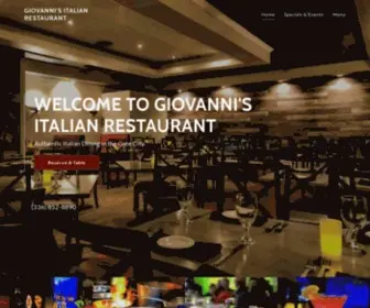 Giovannisnc.com(Giovanni's Italian Restaurant) Screenshot