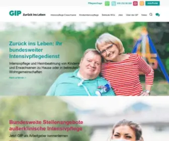 Gip-IntensivPflege.de(Bundesweiter Intensivpflegedienst) Screenshot