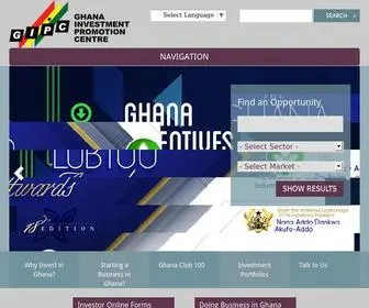 GipcGhana.com(Ghana Investment Promotion Centre (GIPC)) Screenshot