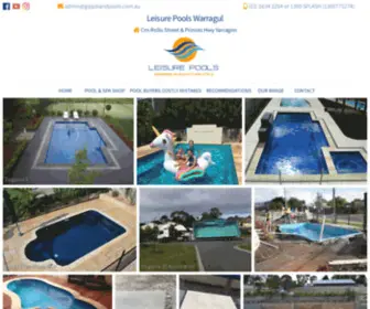 Gippslandpools.com.au(Swimming Pool Installation and Construction Gippsland Leisure Pools Warragul) Screenshot